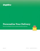 Personalize your delivery - Order fulfillment guide