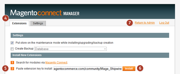 magento connect manager